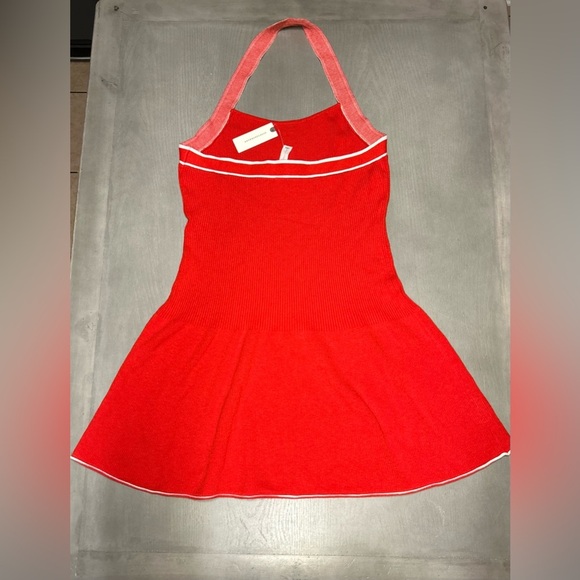 Anthropologie Mini Dress Size Large Daily Practice‎ Full Speed Halter NWT - Picture 4 of 9